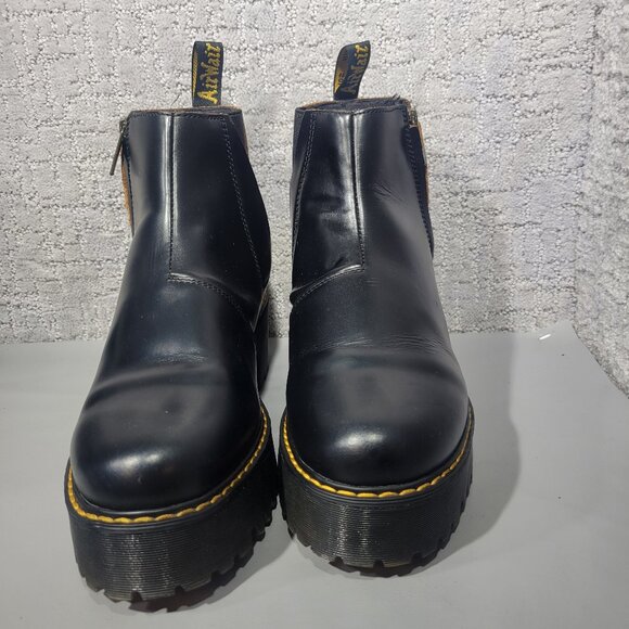 Dr Martens Rometty II Women's Size US 11 Black Leather Platform Chelsea Boots. - Picture 2 of 12